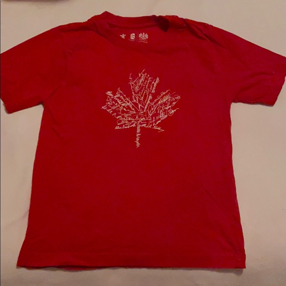 Vancouver 2010 olympics maple leaf T-shirt